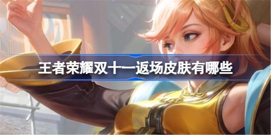 王者荣耀双十一返场皮肤有哪些